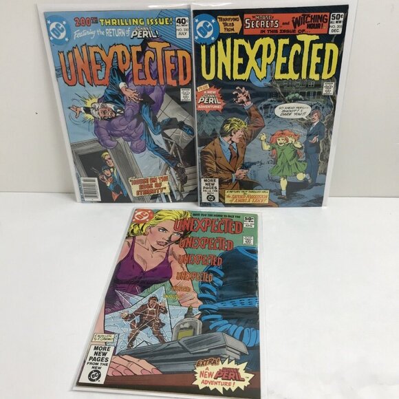 DC Comic Lot UNEXPECTED 200 205 209 Bronze Age Horror - Picture 1 of 15